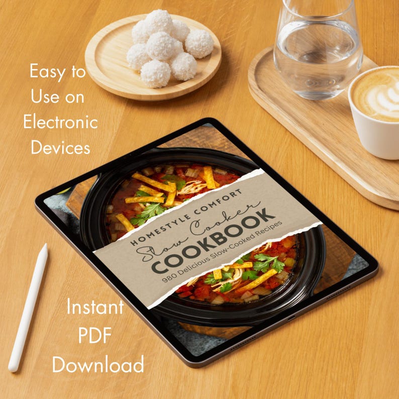 980 Slow Cooker Recipes Homestyle Comfort eCookbook - Instant PDF Download - Crockpot Dump & Go Recipes + Bonus Meal Planner -Stews - Soups image 2