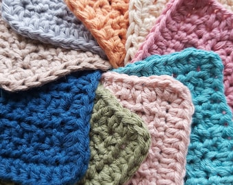 Handmade Durable washcloth Reusable - Soft Cotton Durable Crochet Cloth - Eco-friendly gift - Unique Gift Idea
