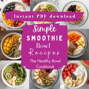 Smoothie Bowl Rezepte EBook 30+ Gesunde Rezepte, Bonus Meal Planner & Müslirezept (PDF Download) Protein Energy Bowls