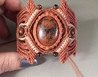 Pulsera micro macramé