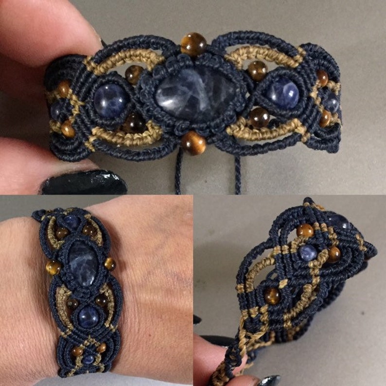 Micro macram\u00e9 bracelet