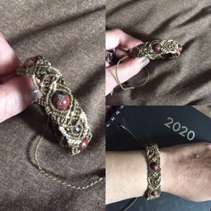 Unisex micro macramé bracelet