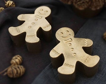 Gingerbread men Silicone Soap Mold - 6 cavities - Christmas soap mold silicone molds plaster mold Ice mold silicone mold chocolate mold
