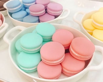 3D Macaroon Silicone Mold- 6 cavities - macaroon soap mold silicone molds plaster mold Ice mold chocolate mold ice cream candle mold
