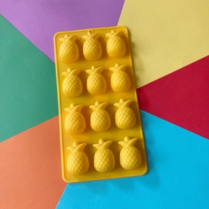 Mini Pineapple Silicone Soap Mold - 12 cavities  Pineapple soap mold silicone molds plaster mold Ice mold silicone mold chocolate mold