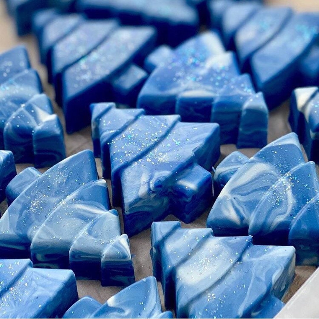 Christmas Tree Silicone Soap Mold 6 Cavities Christmas Tree Soap Mold