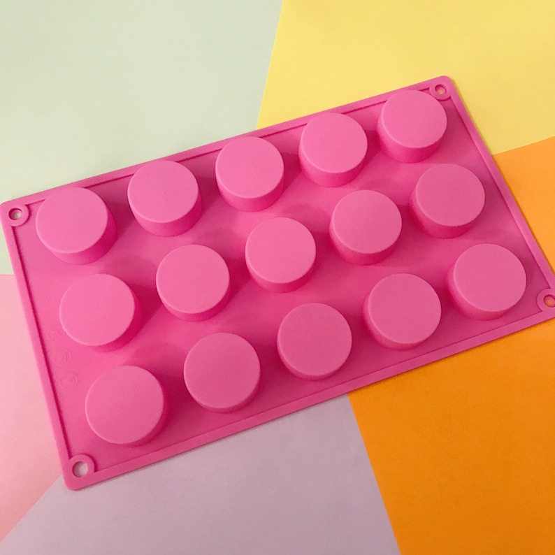 Circle Silicone Soap Mold 15 Cavities Circle Soap Mold Etsy