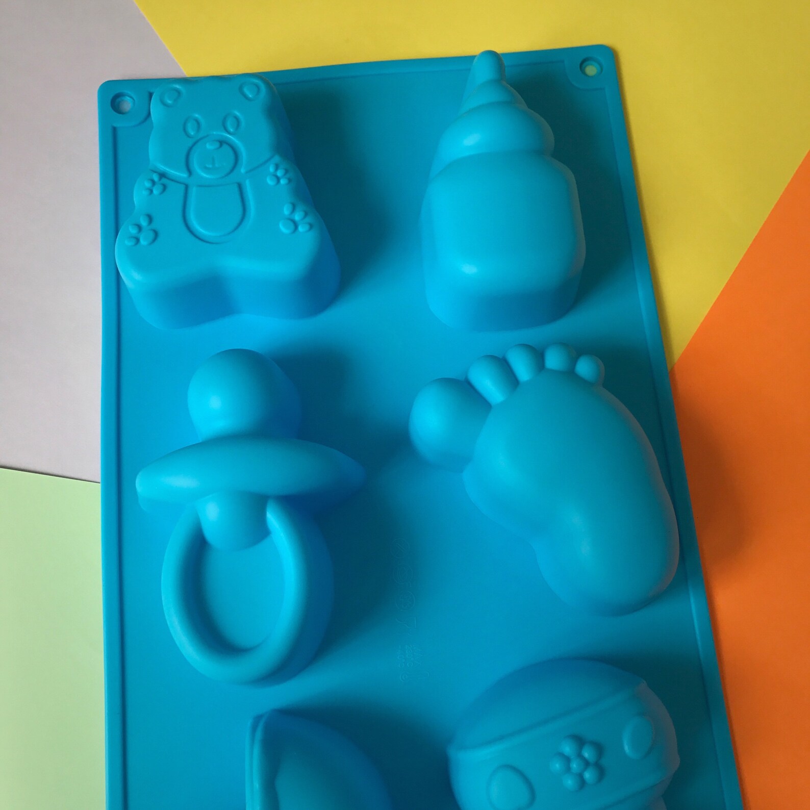 Lovely baby Silicone Soap Mold 6 cavities baby soap mold Etsy