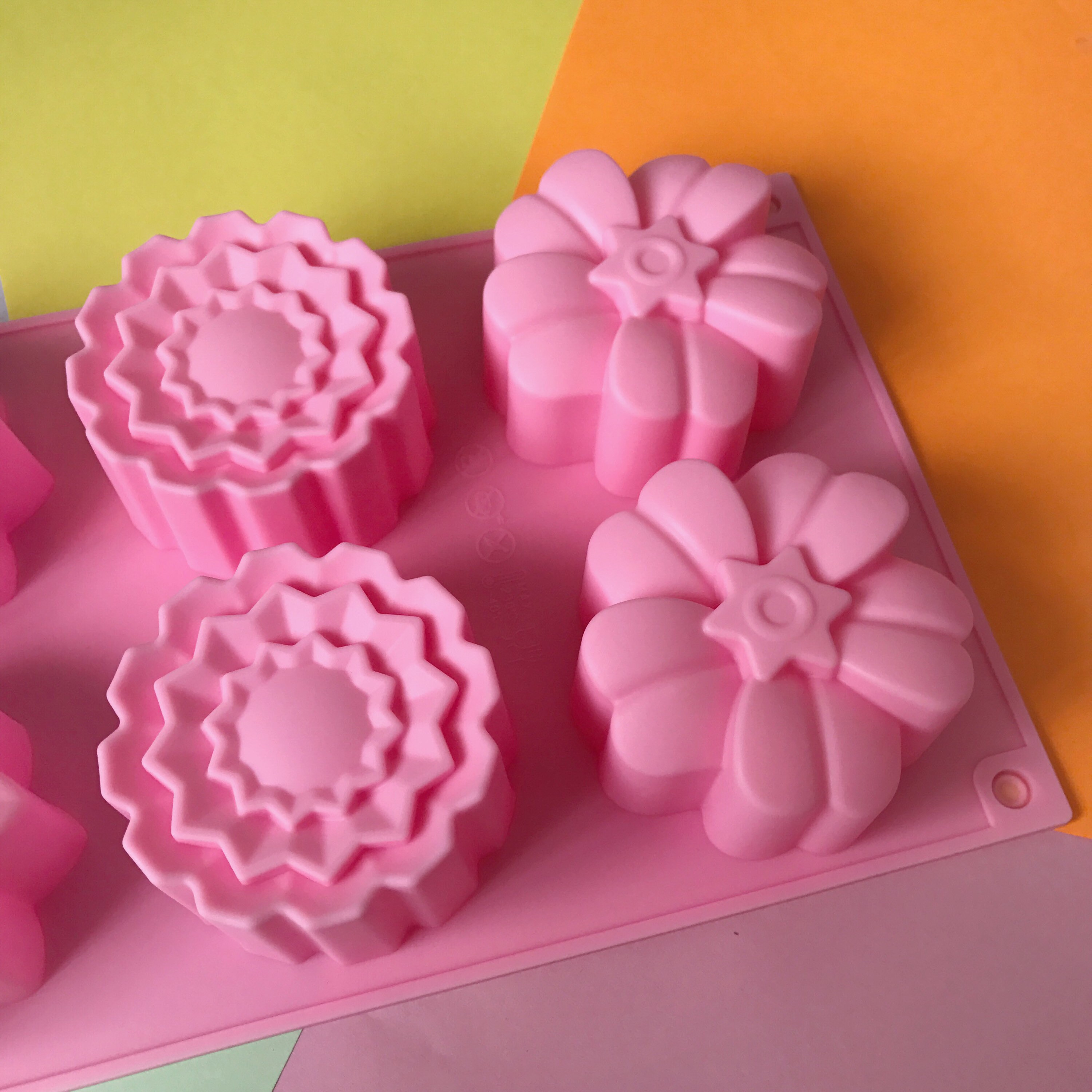 LARGE Flower Silicone Soap Mold 6 Cavities Flower Soap Etsy Australia