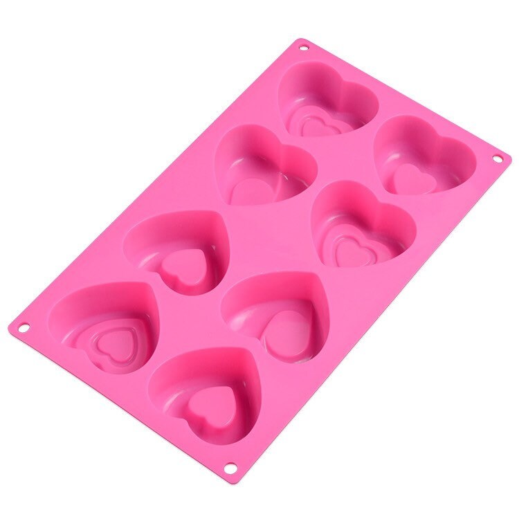 3 Styles Hearts Silicone Soap Mold 8 Cavities Hearts Soap - Etsy