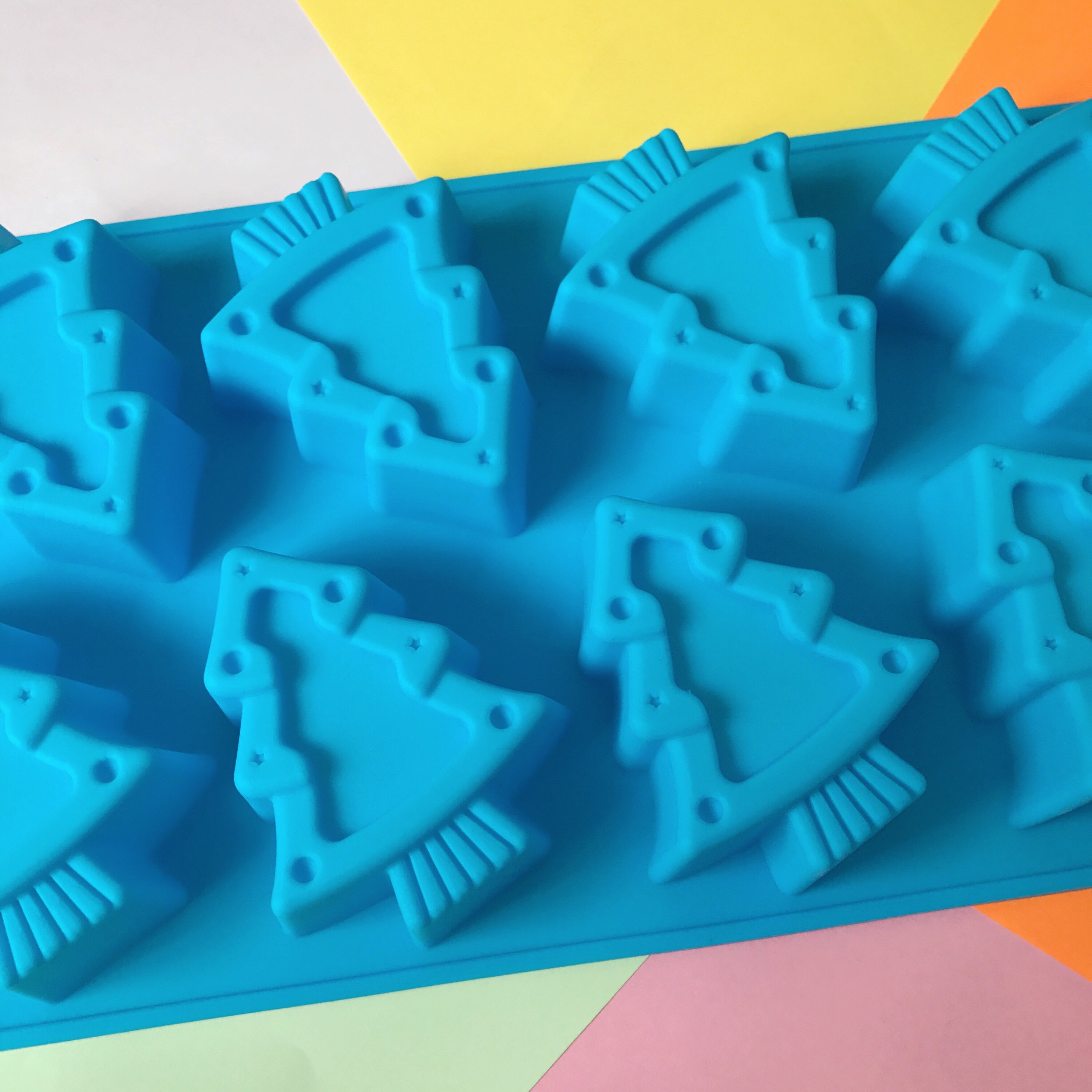 Christmas Tree Silicone Soap Mold 8 Cavities Christmas Etsy