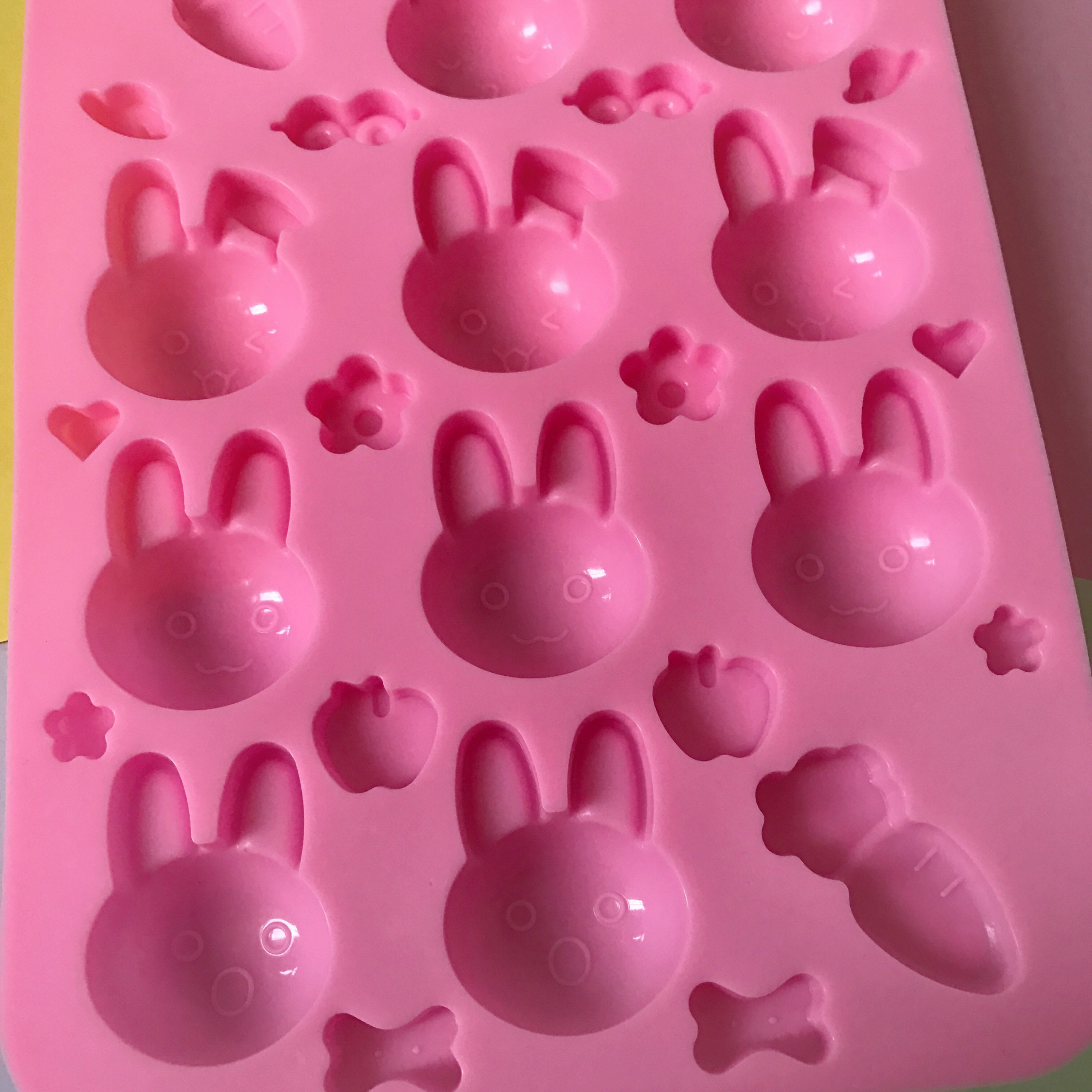 Bunny Silicone Mold 10 Cavities Rabbit Soap Mold Silicone Etsy