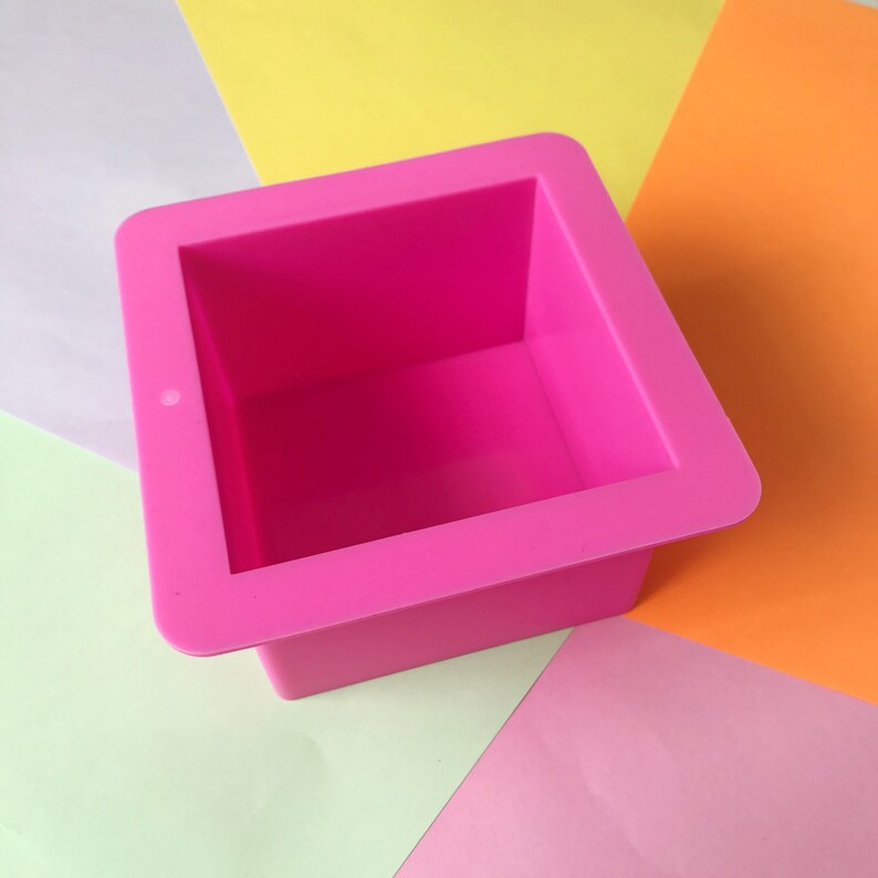 500g Square Cube Silicone Soap Mold 1 Cavities Square Soap Etsy