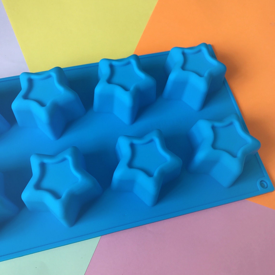 Star Silicone Soap Mold 8 Cavities Star Soap Mold Silicone Etsy