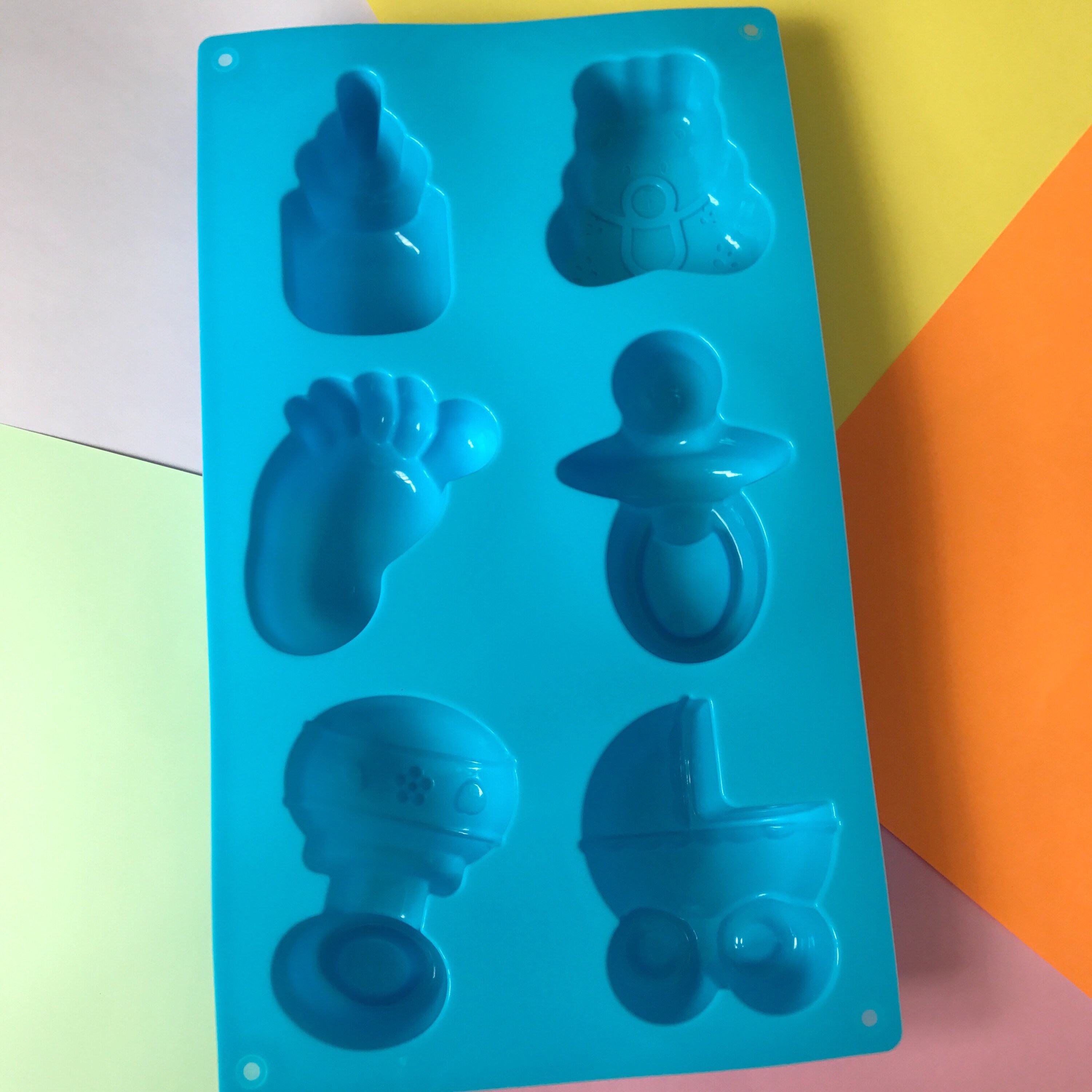Lovely baby Silicone Soap Mold 6 cavities baby soap mold Etsy