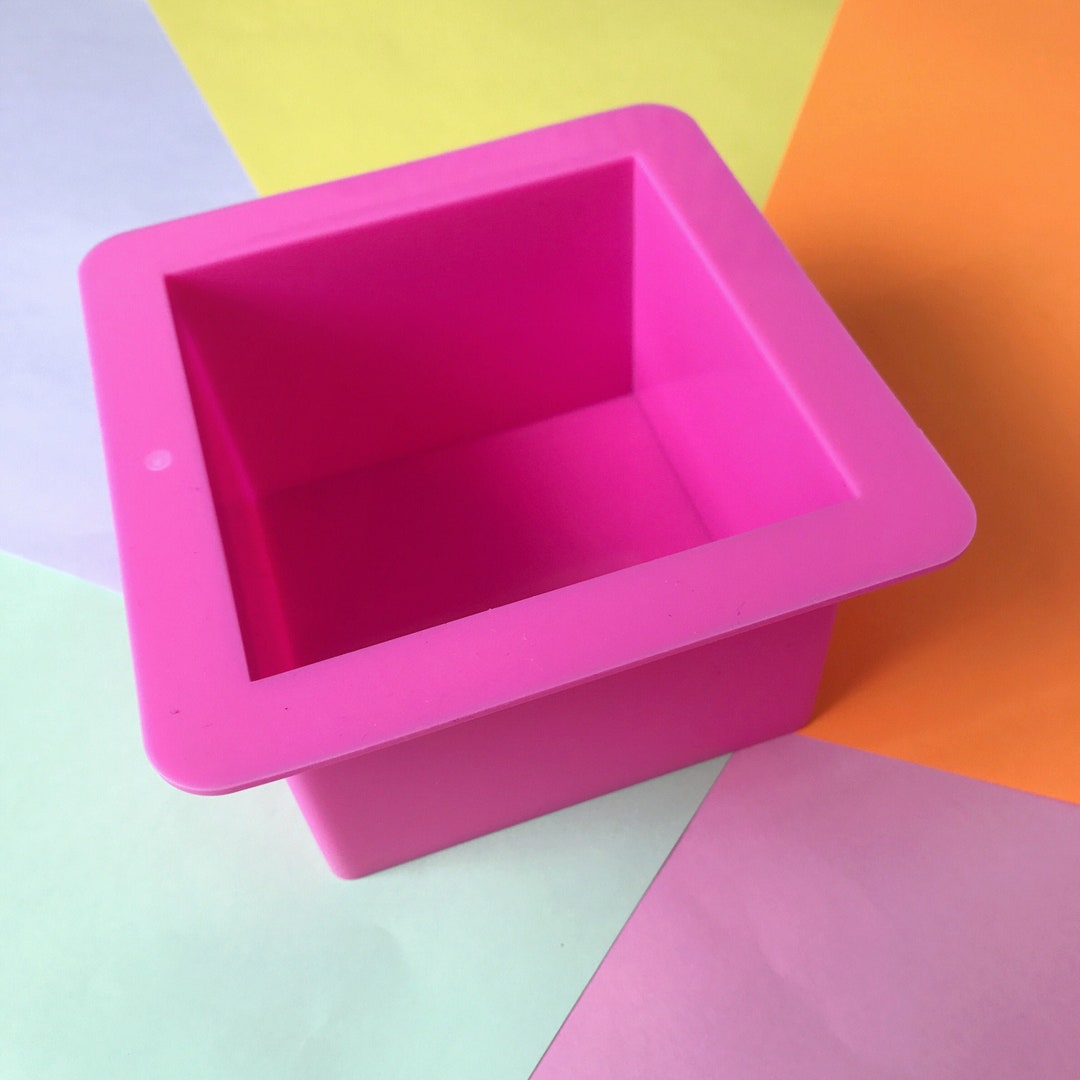 500g Square Cube Silicone Soap Mold 1 Cavities Square Soap Etsy