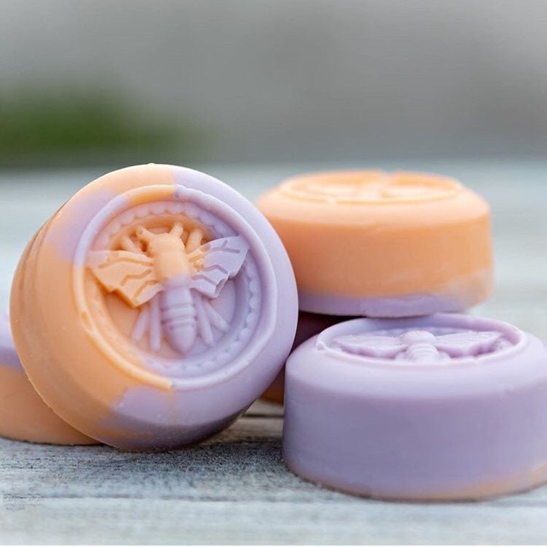 Bee Circle Silicone Soap Mold 6 Cavities Soap Etsy
