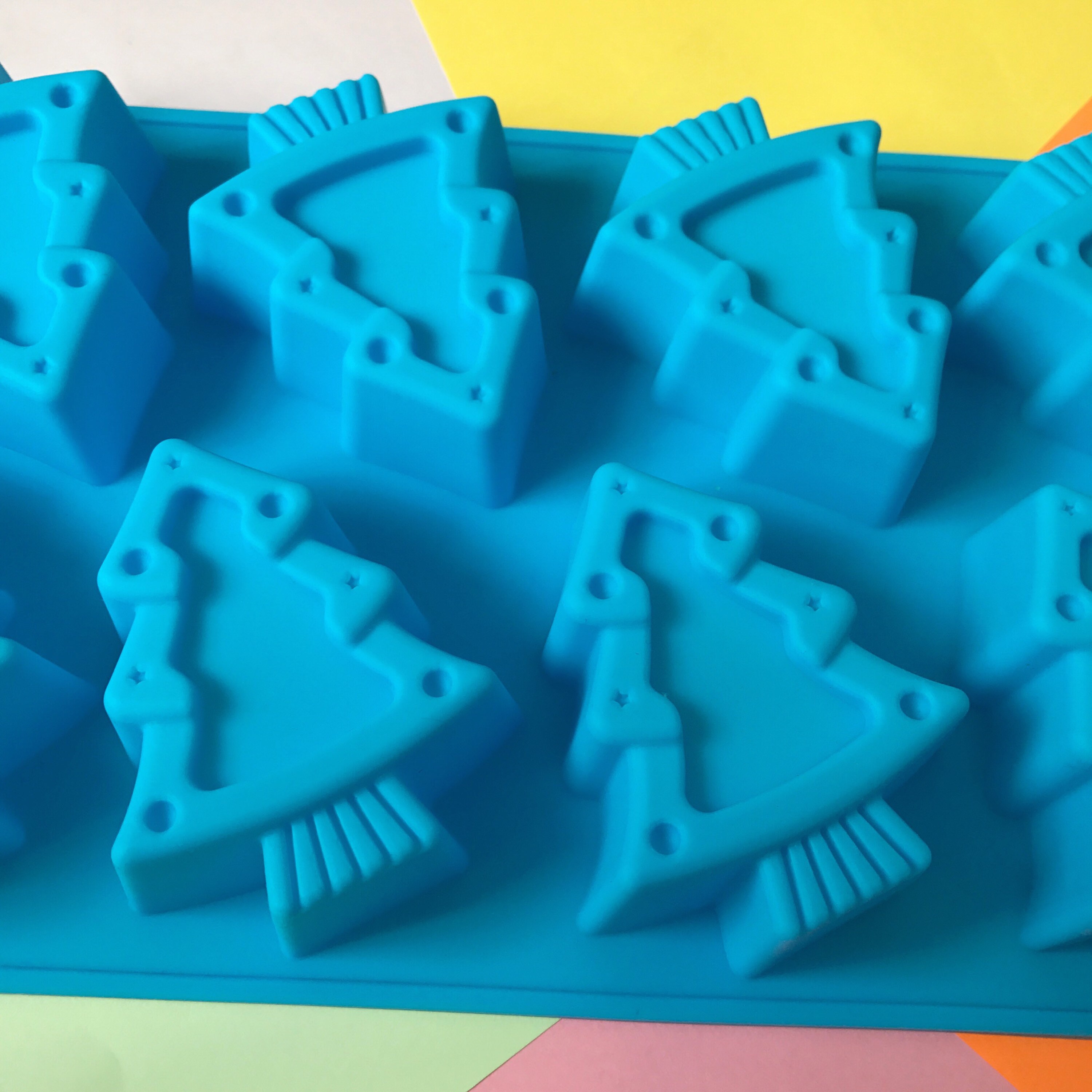 Christmas Tree Silicone Soap Mold 8 Cavities Christmas Etsy