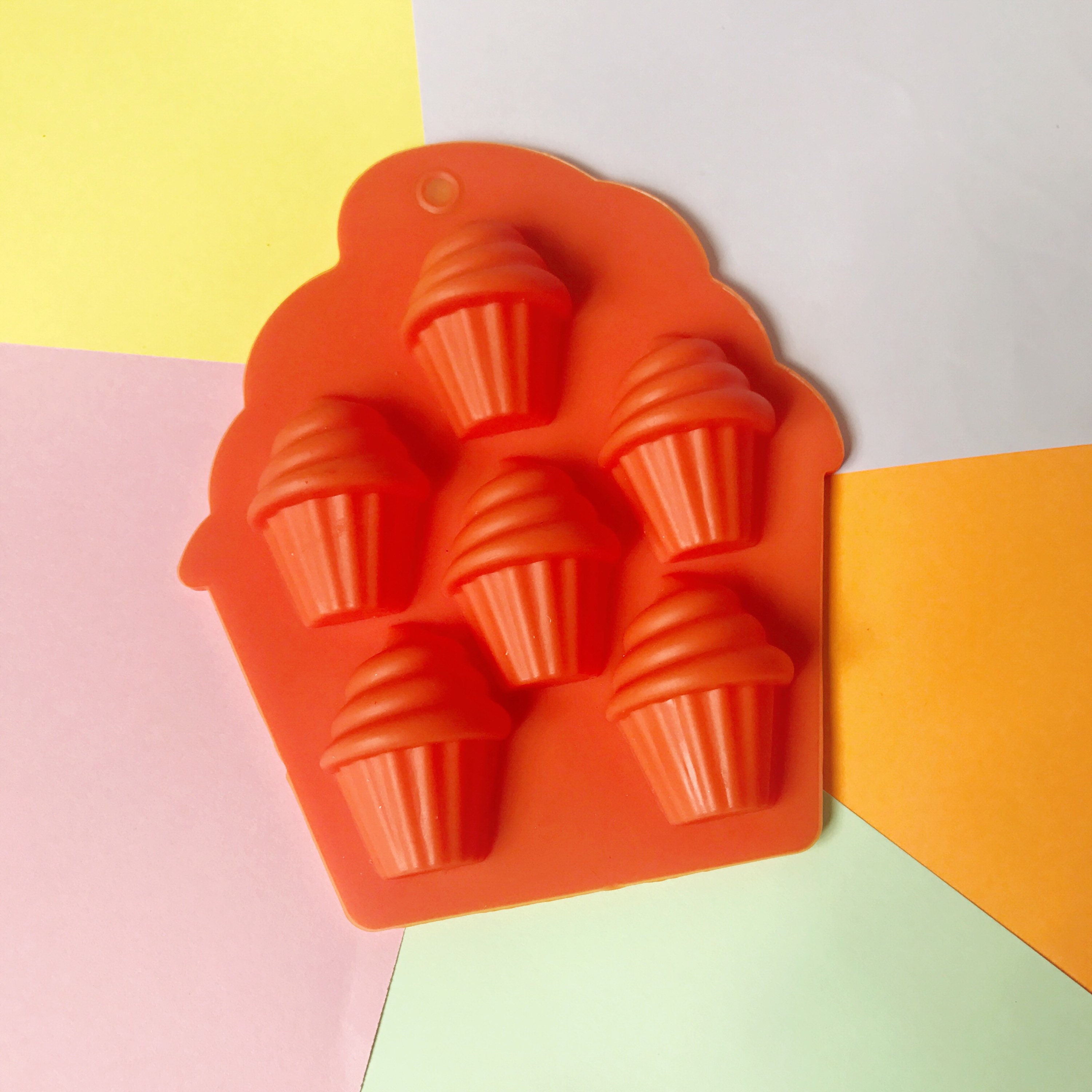 Mini Ice Cream Silicone Mold 6 Cavities Ice Cream Soap Etsy