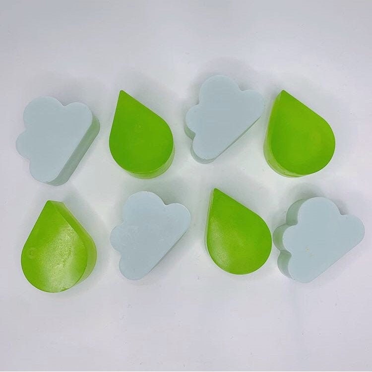 Silicone Resin Mold, Raindrop Mold, Tear Drop Water Drop Silicone Two Part  3D Mold, for Use With UV Resin From Japan 