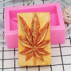 Leaf Silicone Mold - 1 cavities - leaf soap mold flower silicone molds plaster mold flower mold candle leaves mold