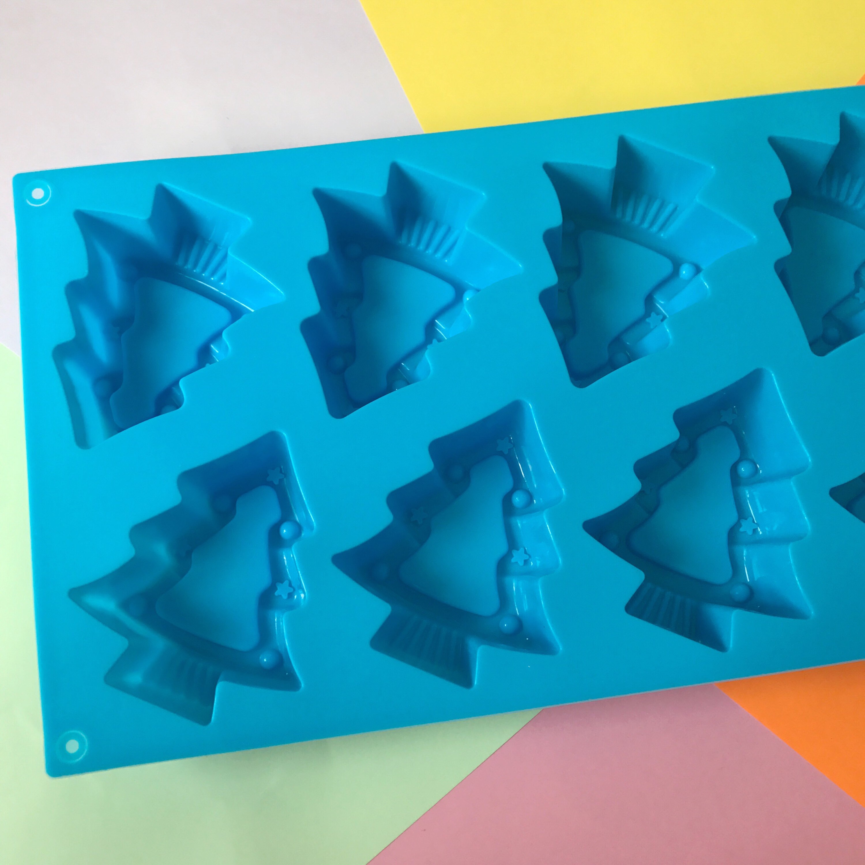 Christmas Tree Silicone Soap Mold 8 Cavities Christmas Etsy