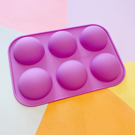 Round Silicone Molds - 4 Cavity Circles Soap Mold Heat Resistant Decorating  Tool