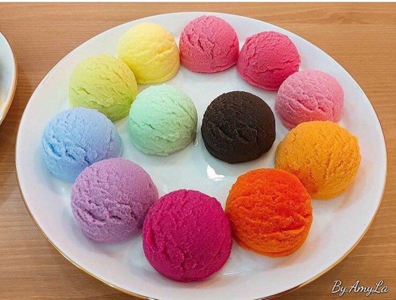 3D Ice Cream Scoop Silicone Mold 1 Cavities Ice Cream Soap Etsy