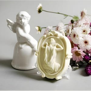 Silikonform Lady Back - 1 Mulden - Lady Back Silikonform Gipsform Schokoladenform Mond Kerzenform Mond Seifenform oval Seifenform