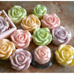 Molde de silicona con forma de rosa en 3D - 1 cavidad - Molde para jabón con forma de rosa, moldes de silicona con forma de flor, molde para yeso, molde para flores, molde para velas y girasoles