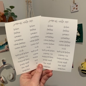 Book Genres Headers | For Bullet Journals, Planners, Notebooks, Penpals, and more!
