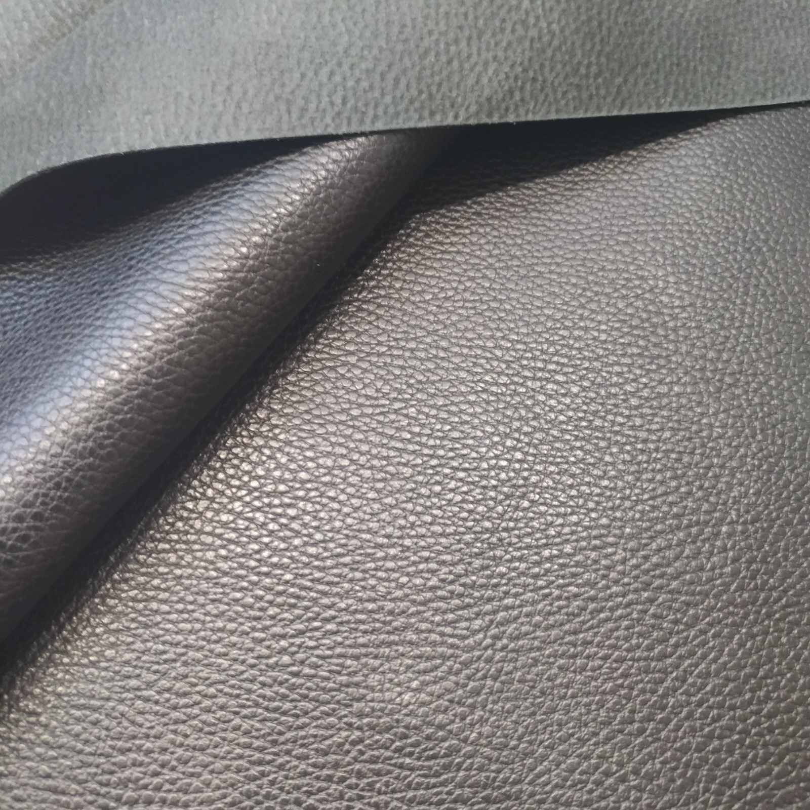 BLACK Pebble Grain Leather High Quality Italian Leather 1.2 Etsy