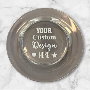 Custom Engraved Glass Plate | Etched Glass | Personalized Glass Plate
