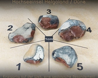 Roter Feuerstein, Helgoland / Helgoländer Düne, Roter Flint, Wohndekor, Sammelobjekt, Rarität