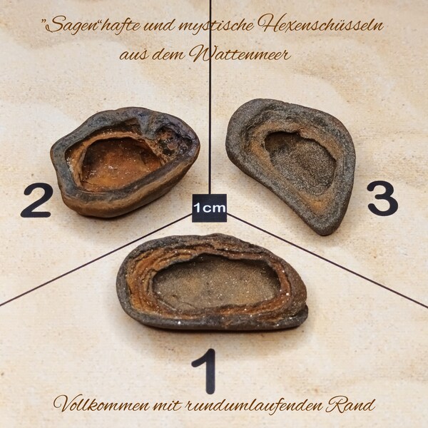 Hexenschüsseln, Limonite, Küstensteine, Esoterik, maritime Deko, Rarität, Sammlerstücke