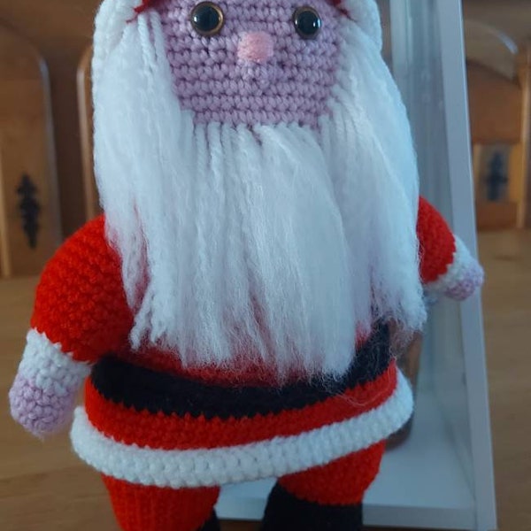 Père Noël fait mains au crochet 30 cm