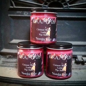 Krampus Nostalgic Wax 8 oz soy candle, wax melts