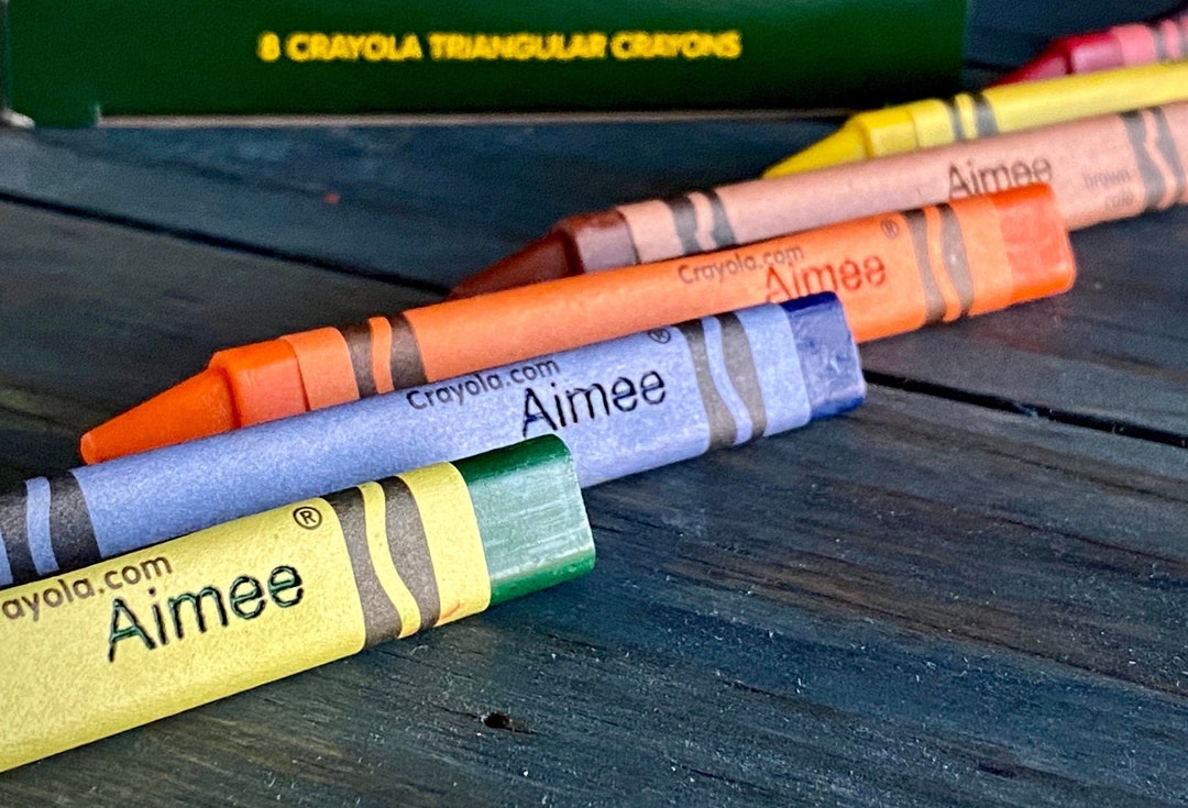 Personalized Name Crayons: Back to School Gift, Custom Kids Craft ...