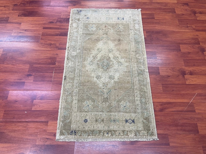 Turkish Anatolian Rug 3.4x1.11 ft