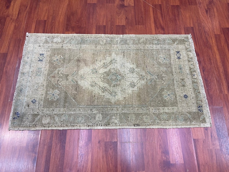 Turkish Anatolian Rug 3.4x1.11 ft
