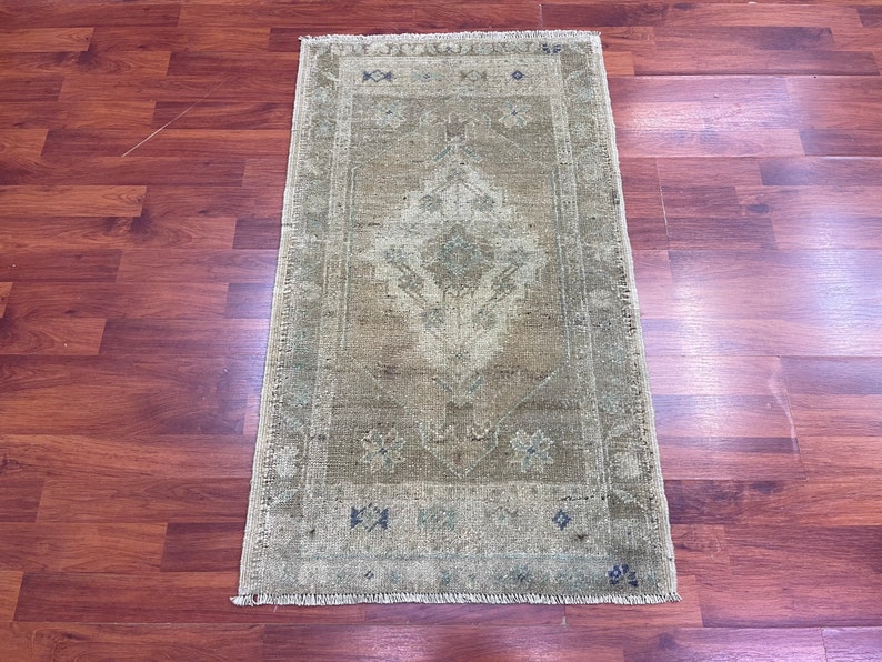 Turkish Anatolian Rug 3.4x1.11 ft