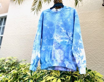 Customizable Crew Neck in Ice Dye or Swirl