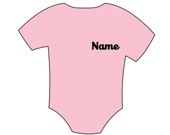 Iron on Baby Clothing Personalised Names DIY Decals - Add to your own clothes - Baby Gifts - Baby Shower Gifts - Iron on Bodysuits