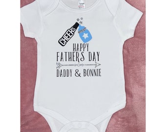 Father’s Day Present - Personalised Baby Bodysuit for Fathers Day - First Fathers Day - Gifts for Dads - Baby and Dad - Personalised Gift