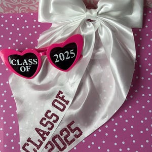 School Leavers Day Bows Glasses Personalised Hair Bows Leavers school-leavers-day-bows-glasses-personalised-hair-bows-leavers