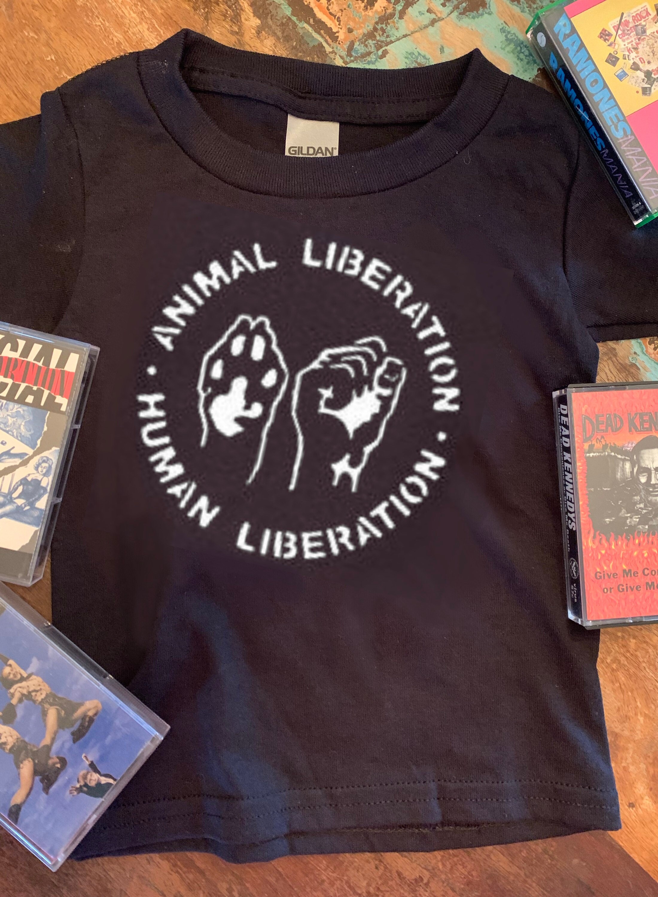 Toddler Animal Liberation Human Liberation T-shirt | Etsy