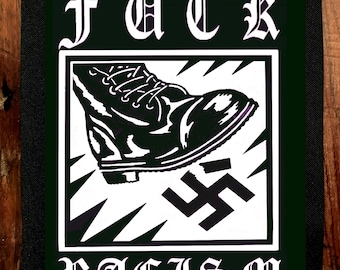 F**K RACISM (Boot) Patch