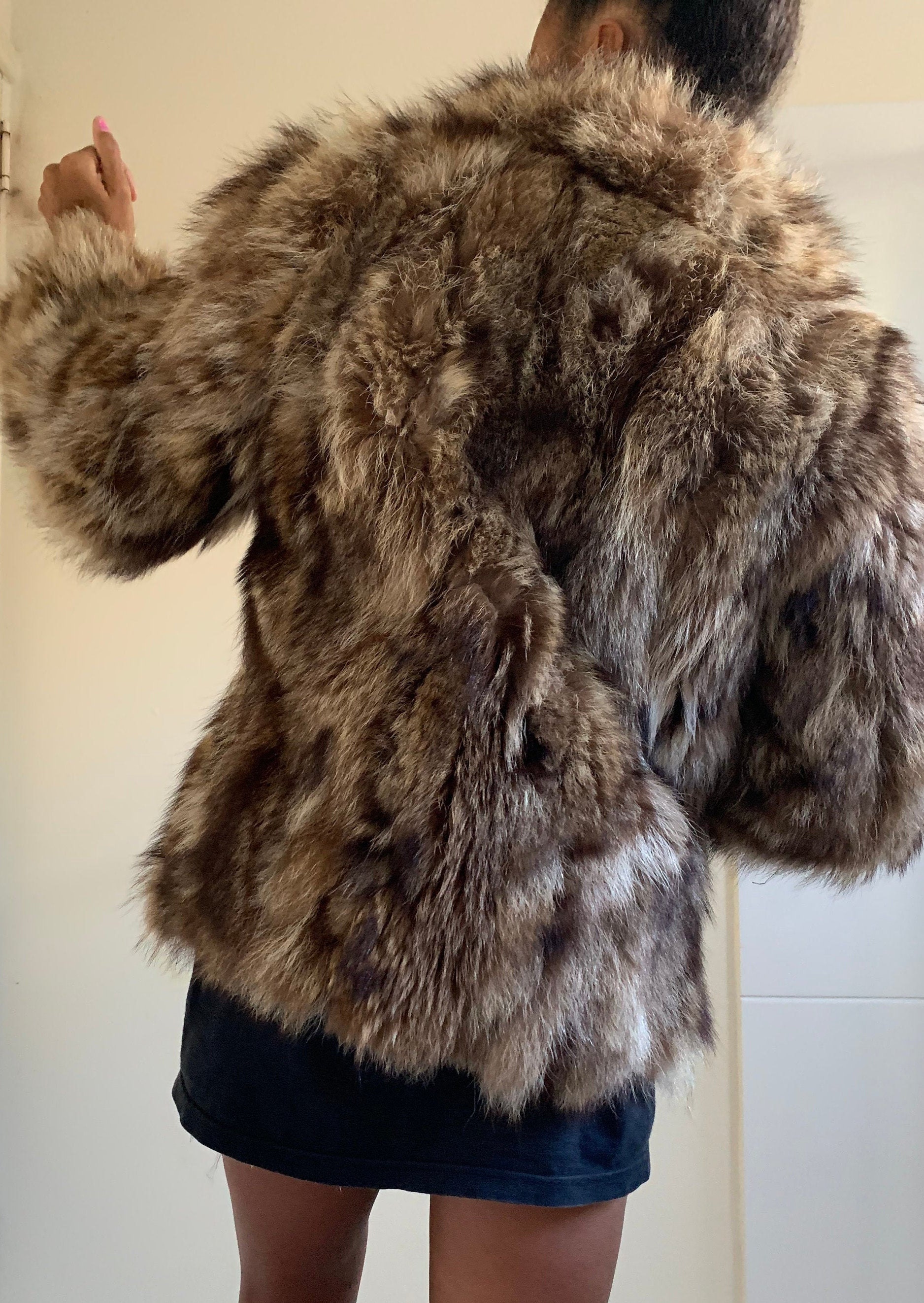 Vintage 80s Fur Jacket Etsy
