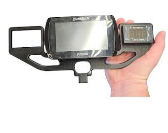 Steering Column Mount compatible with FuelTech FT500 for 1.25” Column w/ Dual WB02 Nano Racing ECU Gauge Bracket