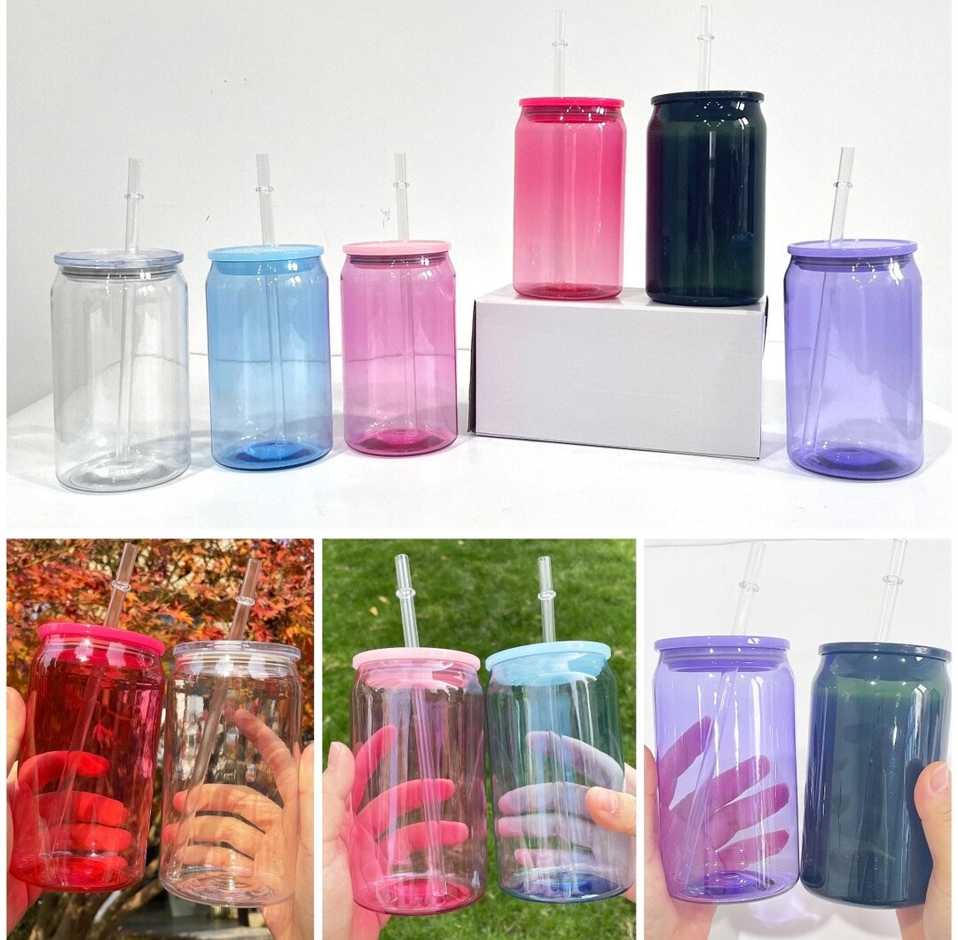 16oz Color Plastic Libbey Cans - Etsy